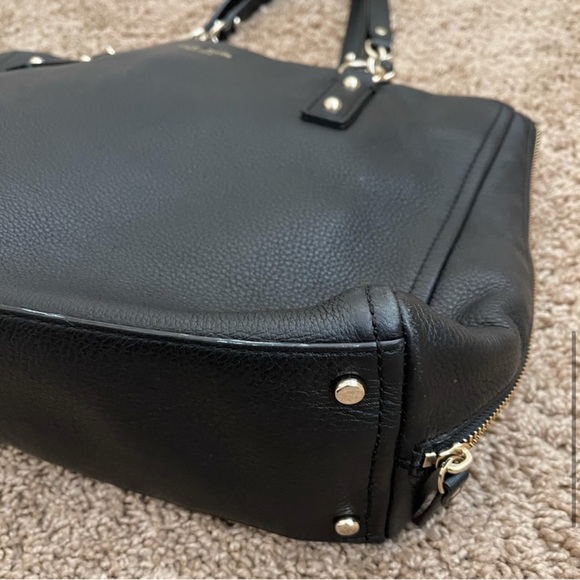 KATE SPADE black leather tote bag - Picture 5 of 14